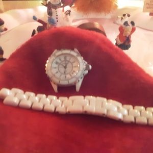 Women's  Chanel's  white watch